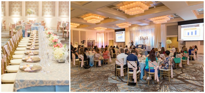 Engaging Concepts, blue wedding, pink wedding, Chalk Shop Events, Victoria Angela Photography, Four Seasons Resort, ABC meeting