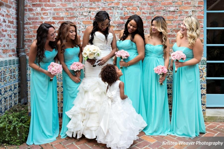 Kristen Weaver Photography, Chalk Shop Events, Casa Feliz, Orlando weddings, Tiffany blue bridesmaids