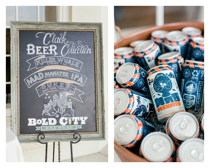 Brooke Images, The Riverhouse, Chalk Shop Events, Orlando weddings, custom chalkboard signs, beer collection