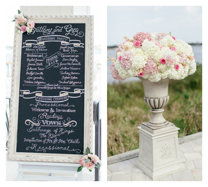 Brooke Images, The Riverhouse, Chalk Shop Events, Orlando weddings, custom chalkboard signs, ceremony program