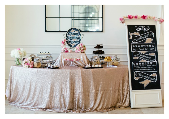 Brooke Images, The Riverhouse, Chalk Shop Events, Orlando weddings, custom chalkboard signs, dessert table