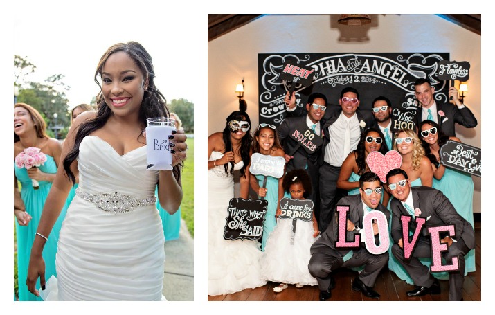 Kristen Weaver Photography, Chalk Shop Events, Casa Feliz, Orlando weddings, custom chalkboard photo booth backdrop