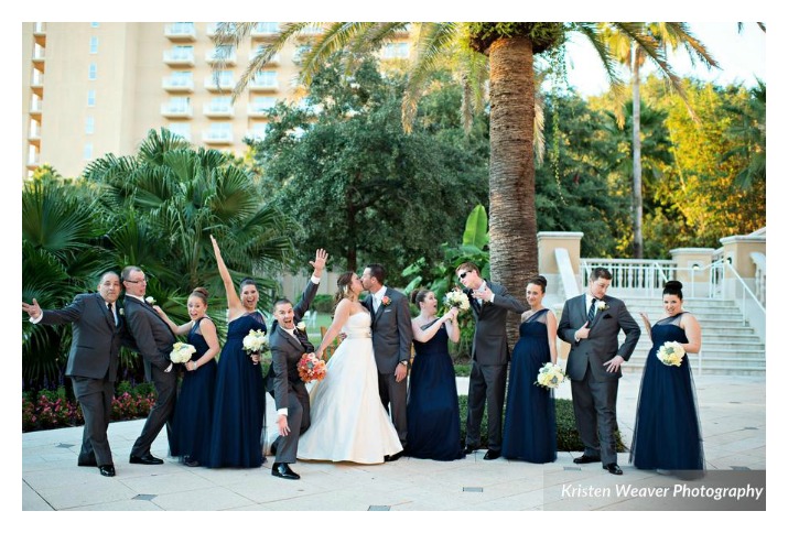 Kristen Weaver Photography, Ritz-Carlton Orlando, Chalk Shop Events, Orlando wedding, custom chalk signs, navy wedding, orange wedding