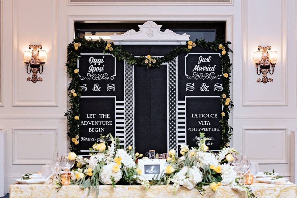 Ritz Carlton Grande Lakes Wedding Chalk Shop