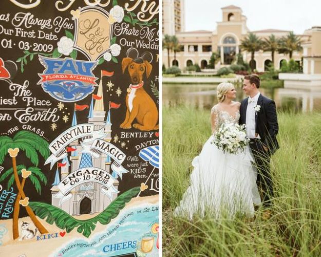 Lindsey Kyle S Four Seasons At Walt Disney World Wedding Chalk