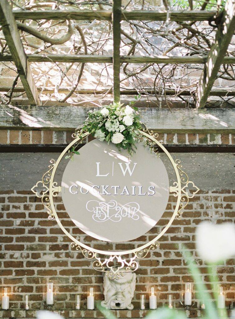 custom signage outdoor wedding