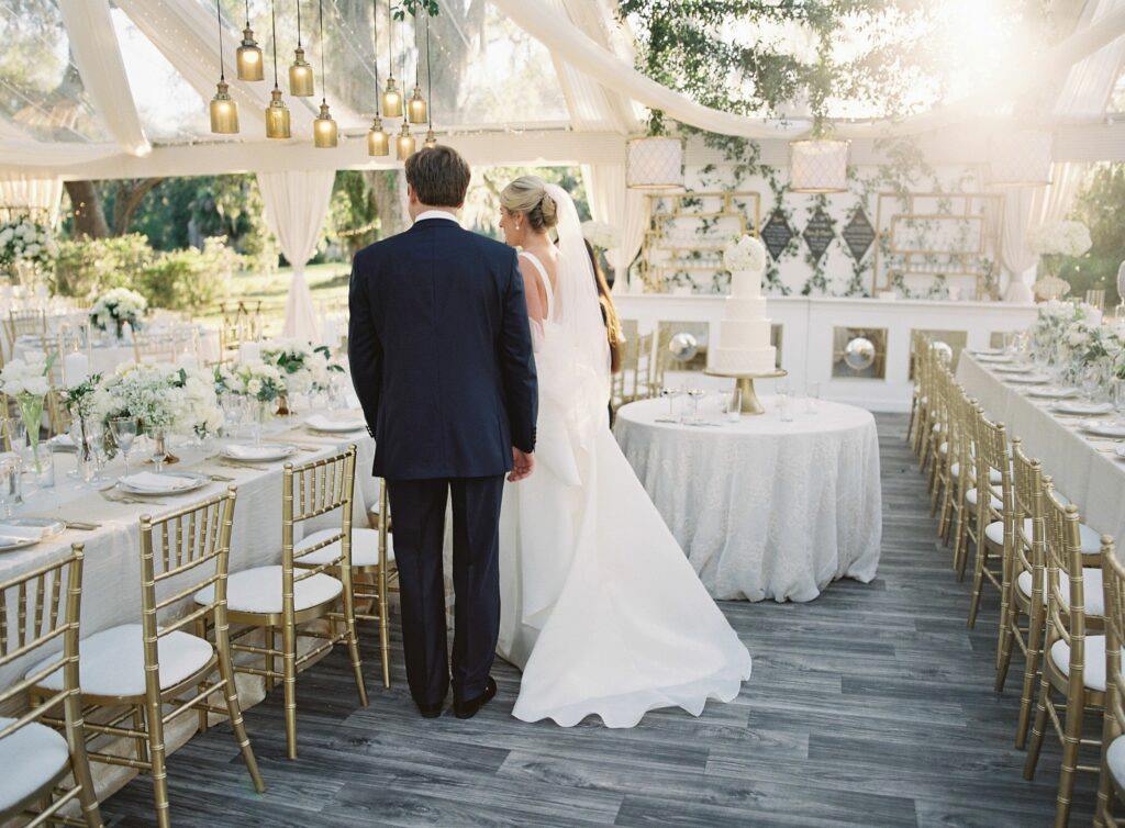 bride and groom outdoor wedding Musgrove plantation