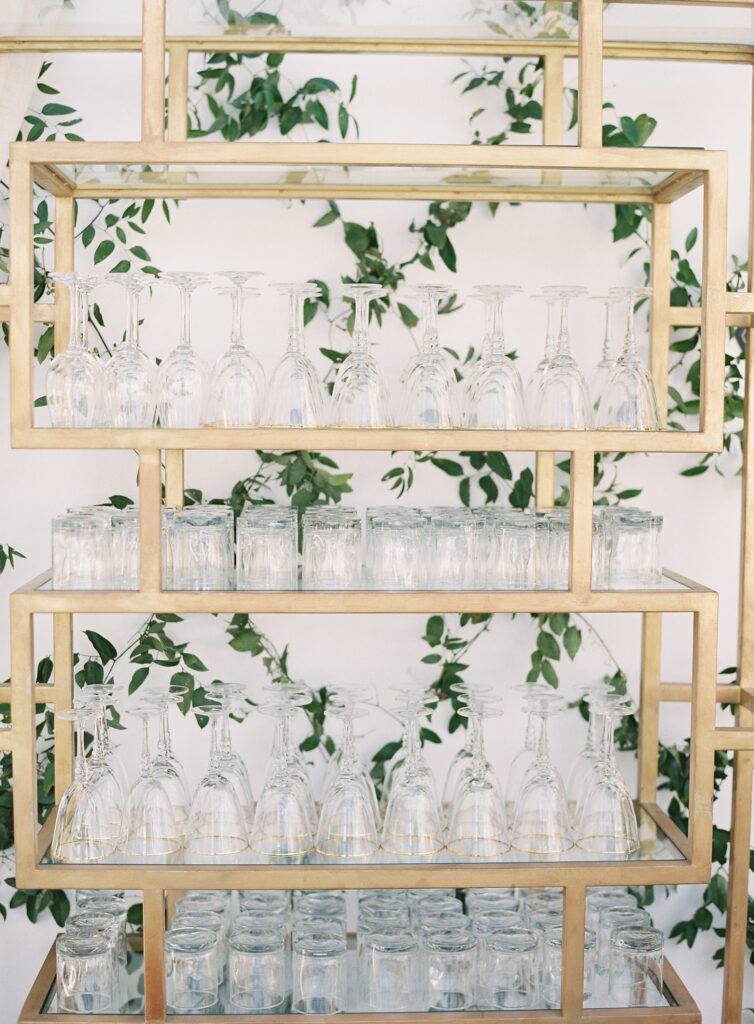 custom back bar wedding reception